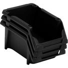 Presto Gaveteiro Empilhaveis Preto 03 - Kit C/12 Pc Presto Gaveteiro Empilhaveis Preto 03 - Kit C/12 Pc