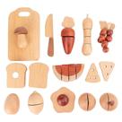 Pretend Play Set, vegetais de madeira, comida para crianças de 3 anos ou mais