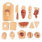 Pretend Play Set, vegetais de madeira, comida para crianças
