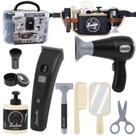 Pretend Play Toy, cabeleireiro infantil, conjunto de brinquedos, barbearia