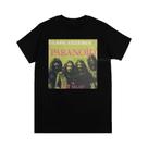 Preto metal rock band t camisa masculina moda casual gráfico manga curta plus size t camisa unisex
