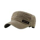 Primavera Verão E Outono Mens New Lavável Algodão Flat Top Sun Proof Militar Cap