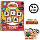 Primeiras Contas Jogo Infantil de Matemática Turma da Mônica 36 Peças Madeira - NIG BRINQUEDOS