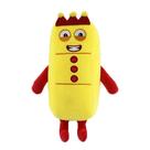 Primer matemático de desenhos animados de pelúcia Toy Number Blocks 16-30 cm