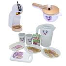 Princesa Cozinha Jantar Menina Air Fryer Brinquedo Café 14pç Princesa Cozinha Jantar Menina Air Fryer Brinquedo Café 14pç