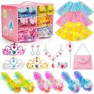 Princess Dress Up Meland Light Up com saias e bolsas para meninas de 3 a 6 anos