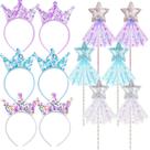 Princess Party Favors Hollowfly Star Wands e bandanas Crown
