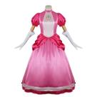 Princess Peachs Anime Club Dress Girl Fancy Dress Anime Cosp