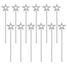 Princess Star Wand ZCYSRLQIN, prata de 13 polegadas, 12 peças para festa