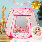 Princess Tent Crayline Pop Up com luz estelar para menina de 1 a 3 anos