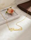 Priscila colar de nome folheado a ouro 18k Priscila colar de nome folheado a ouro 18k