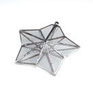 Prisma D'água Feng Shui Estrela 5 Pontas 16,00cm Vidro Metal