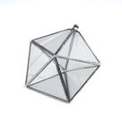 Prisma D'água Feng Shui Pentágono 15 cm em Vidro e Metal