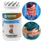 Probiótic 10 Nutrivitalle Probióticos Intestinal 800mg 60 Caps Original