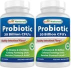 Probiótico Best Naturals 10 cepas 30 bilhões 240 cápsulas x2