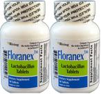 Probiótico Floranex para a saúde do cólon 50 comprimidos x 2