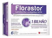 Probiótico Florastor União Química com Lactobacillus 6 Sachês Laranja