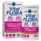 Probiótico Vital Planet Vital Flora para mulheres: 60 bilhões de CFU