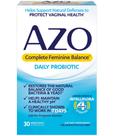 Probióticos AZO Complete Feminine Balance - 30 Cápsulas para Saúde Íntima Feminina