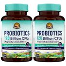 Probióticos Vitalitown 120 bilhões de CFUs 36 cepas veganas 60 cápsulas