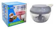 Processador com 3 Laminas de Inox Corta e Tritura Alimentos Manualmente - 400ml