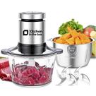 Processador de alimentos: cozinha na caixa, 400 W, 2 tigelas, 8 xícaras