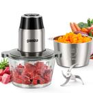 Processador de alimentos Ganiza Electric Chopper 2 tigelas 450W 8 xícaras