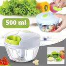 Processador De Alimentos Manual 500ml 3 Lâminas Corda Retrátil