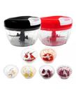 Processador De Alimentos Manual Triturador 500ml Lâminas Aço Processador De Alimentos Manual Triturador 500ml Lâminas Aço