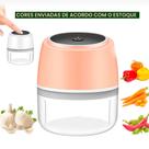 Processador de Alimentos Mini Elétrico Tritura Alho Cebola Legumes e Mais em Segundos