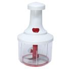 Processador e triturador de alimentos manual 3 lâminas com batedor de ovos 900ml UD684