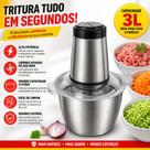 Processador Picador Triturador de Alimentos Elétrico 3L Inox 850W Moedor de Carne Legumes Profissional Mixer Multifuncional 110V Processador Picador Triturador de Alimentos Elétrico 3L Inox 850W Moedor de Carne Legumes Profissional Mixer Multifuncional 110V