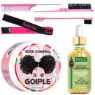 Produto de modelagem de cabelo WOZUTUNT Edge Control Wax com óleo de alecrim