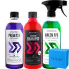 Produto para lavagem completa com Green APC Shampoo Extreme Pre Wash Autoamerica