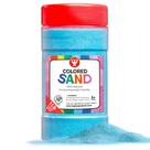 Produtos Coloridos Play Sand Hygloss Balde de 454g em azul claro