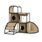 Produtos para animais de estimação Cat House Prevue Catville Townhome Leopard