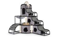 Produtos para animais de estimação Cat Tower Prevue Catville Tower Grey 7240