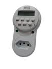 Programador horário plug tomada - jc- jhds - bivolt - (digital/programação diaria e semanal) - (cx. larga)