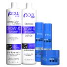 Progressiva Sem Formol Cauterização Selagem Organica 100% kit Soul Care Profissional Ganhe Nutrição Capilar
