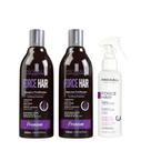Prohall Kit Force Hair Shampoo 500ml + Máscara 500ml + Spray Tônico de Fortalecimento 120ml