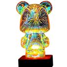 Projeção de urso de fogos de artifício 3D Night Light GZKPL para quarto de crianças