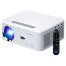 Projetor Android 5G 4K, Focagem a Laser e Espelhamento Sem Fio Branco