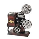 Projetor de filme vintage Music Box de madeira com compartimento oculto