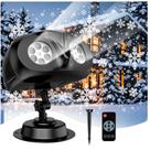 Projetor de Flocos de Neve LED Nazuwke para Exterior - IP65 - Natal