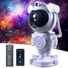Projetor De Galáxia C/ Controle E Caixa De Som Estrela Astronauta Luminária Nebulosas Constelações Luz Quarto Céu
