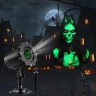 Projetor de Halloween Beforalla 3D Skull Outdoor Night Light