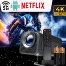 Projetor de Imagem HY320 Android Portátil 4K WiFi HDMI USB Bluetooth Full HD Celular