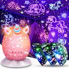 Projetor de Luz Noturna STRAWBETTER Unicorn 3 em 1 para Crianças