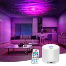 Projetor de luz noturna SUNFUCAN Galaxy com temporizador e controle remoto