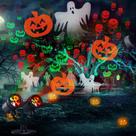 Projetor de Luzes de Halloween LYHOPE com Temporizador - Decoração de Halloween